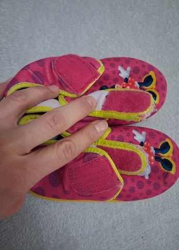 Kız Çocuk Minnie Mouse Sıcak Ev Terliği - Görsel 6