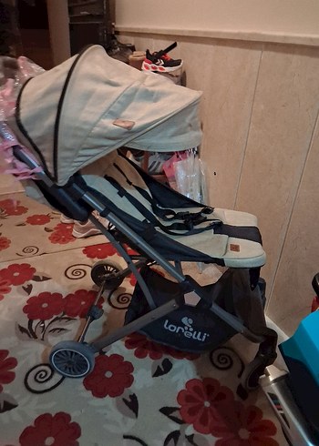 bej Bebek Arabası Katlanabilir Model - Görsel 2