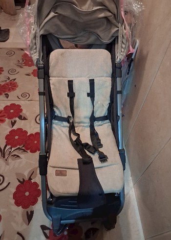 bej Bebek Arabası Katlanabilir Model - Görsel 5