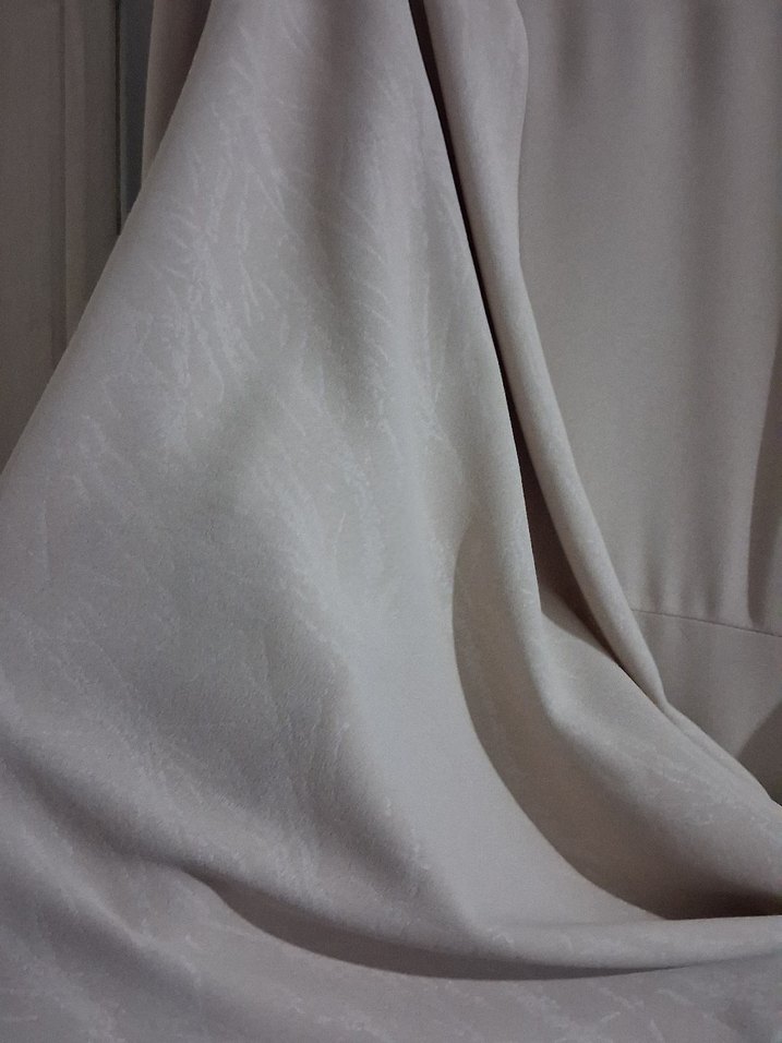 Bej Drapeli Uzun Kadın Elbise - Görsel 5