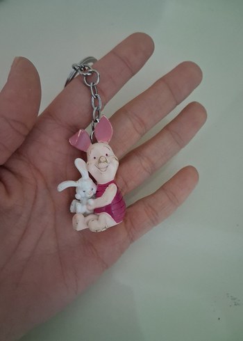 Pembe Bohem piglet charm Tavşan Figürlü Anahtarlık - Görsel 4