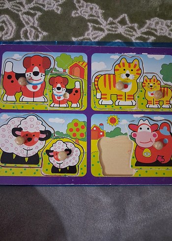 Renkli Hayvan Temalı Çocuk Yapbozu - Görsel 2