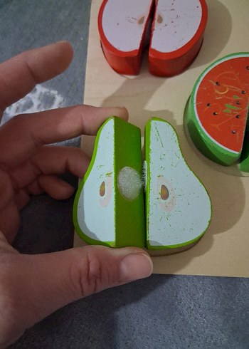Ahşap Kesilebilir Meyve Eğitim Oyuncağı - Görsel 2