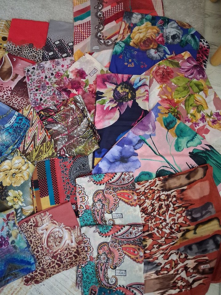 Bohem Çok Renkli Kadın yemeni örtü - Görsel 4