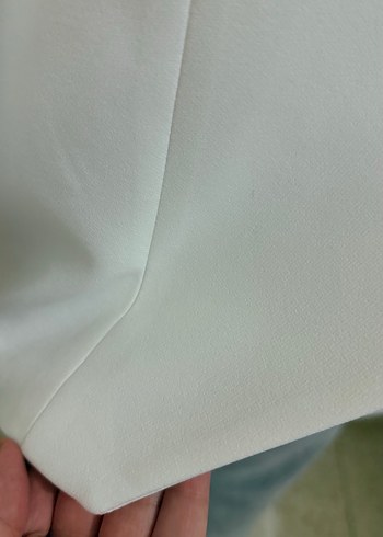 Düğmeli Beyaz Kadın Yelek - Görsel 4