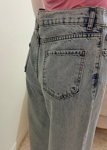 Gri Tie-Dye Kadın Denim Pantolon - Görsel 4