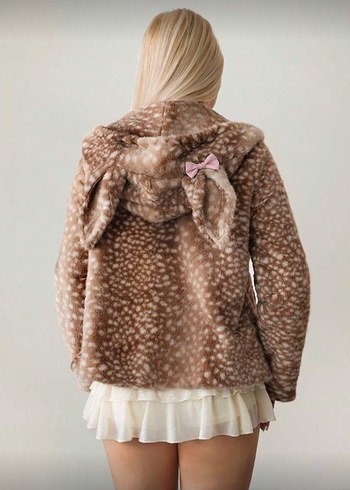 Coquette deer peluş hırka - Görsel 2