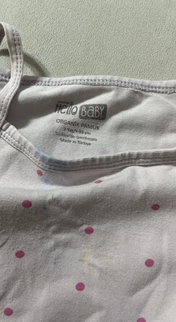 Pembe Askılı Bebek Kız Body - Görsel 2