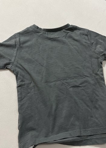 Gri Erkek Çocuk Kısa Kollu Baskılı Tişört - Görsel 3