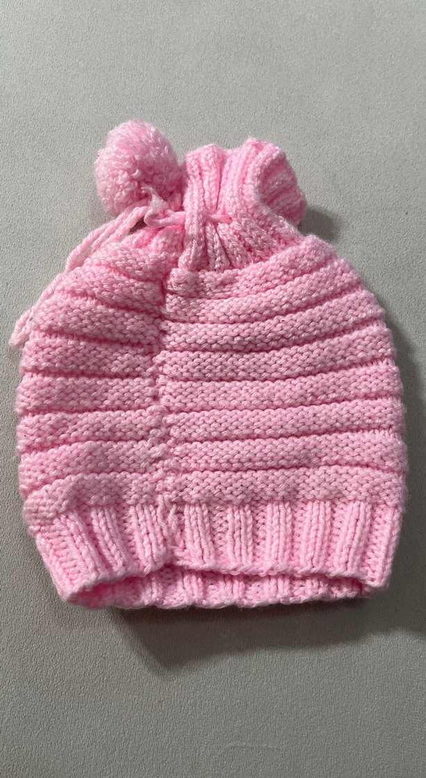 Pembe Örgü Çocuk Bere - Görsel 2