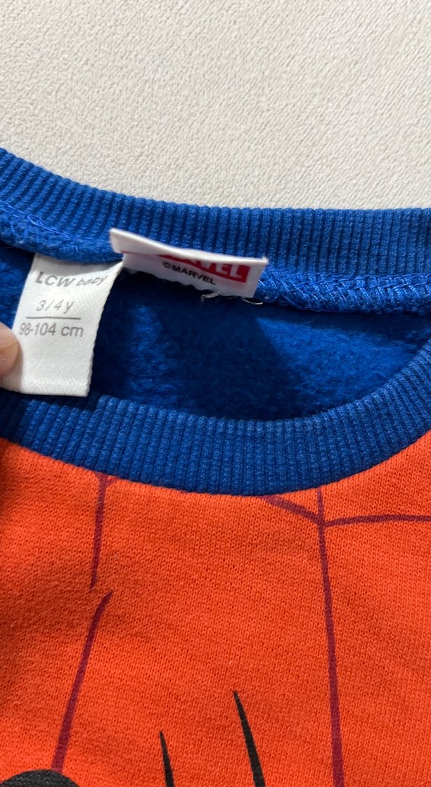 Erkek Çocuk Örme Örümcek Desenli Sweatshirt - Görsel 2