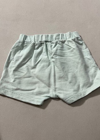 Turkuaz Mini Pamuklu Baskılı Şort - Görsel 3