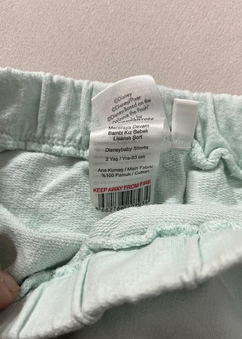 Turkuaz Mini Pamuklu Baskılı Şort - Görsel 2