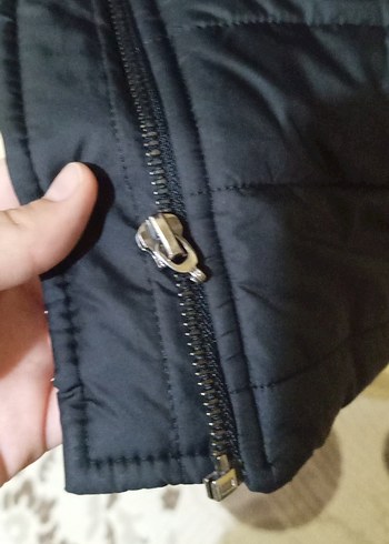 Kürk Detaylı Siyah Kadın Kışlık Mont - Görsel 7