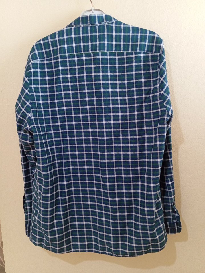 Lacivert Kareli Erkek Gömlek - Görsel 2