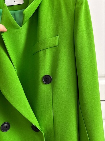 s Beden yeşil Renk Blazer ceker
