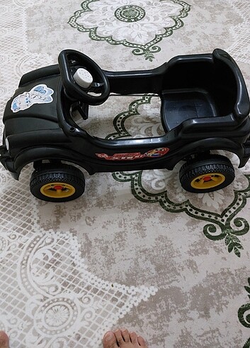 Güçlü Plastik Pedalı Porsche Araba 