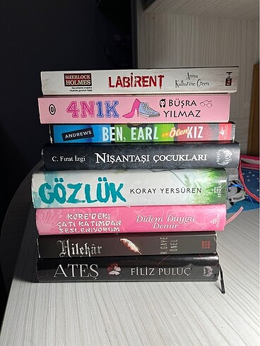 8 adet kitap