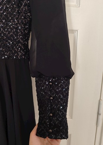 pul payet abiye tesettür abiye - Görsel 5