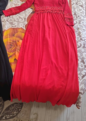 sifon abiye elbise - Görsel 7