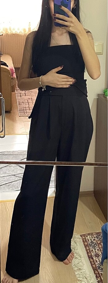 Stradivarius Etiketli Sıfır Kumaş Palazzo Pantolon