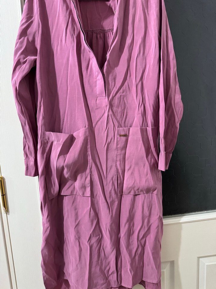 Kadın Mor Uzun Salaş tunik - Görsel 4