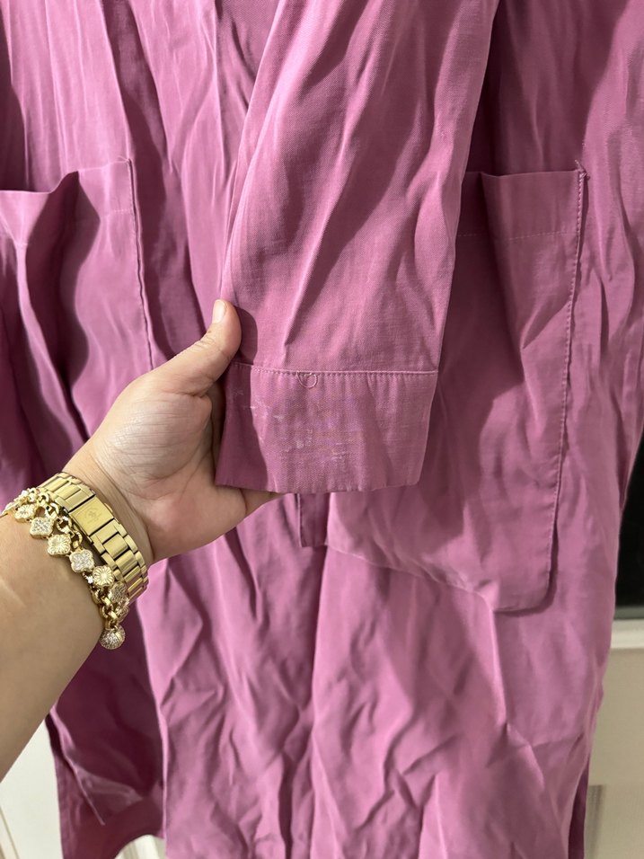 Kadın Mor Uzun Salaş tunik - Görsel 5