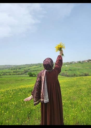 diğer Beden KAHVERENGİ TESETTÜR ELBİSE