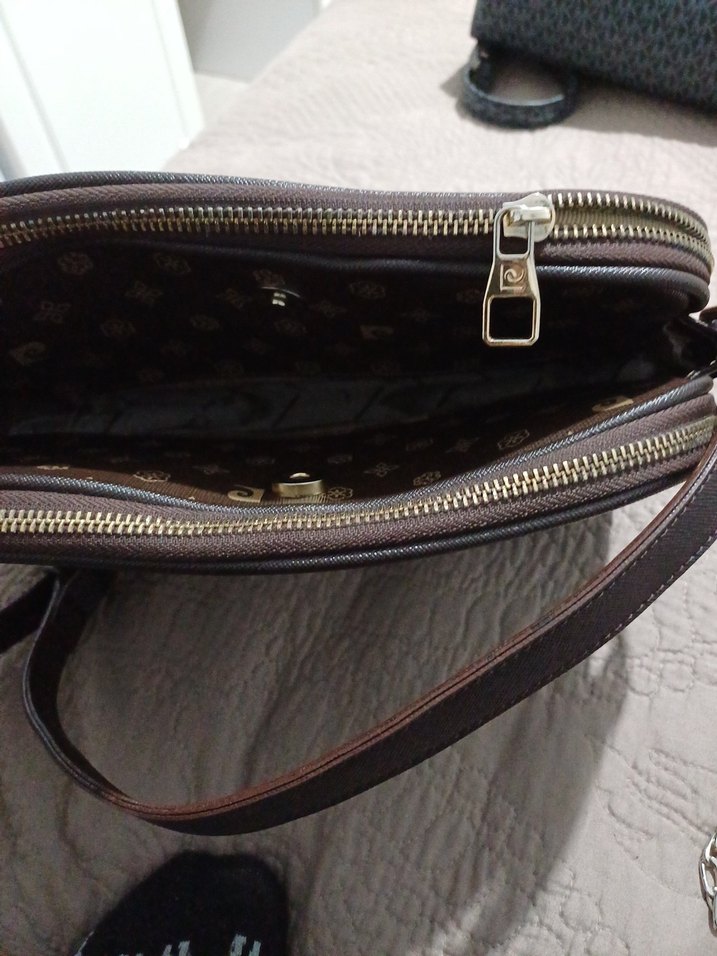 Kahverengi pierre cardin çanta - Görsel 2