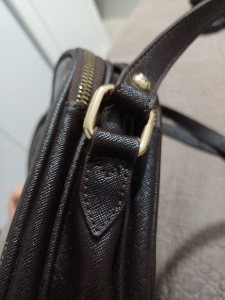 Kahverengi pierre cardin çanta - Görsel 4