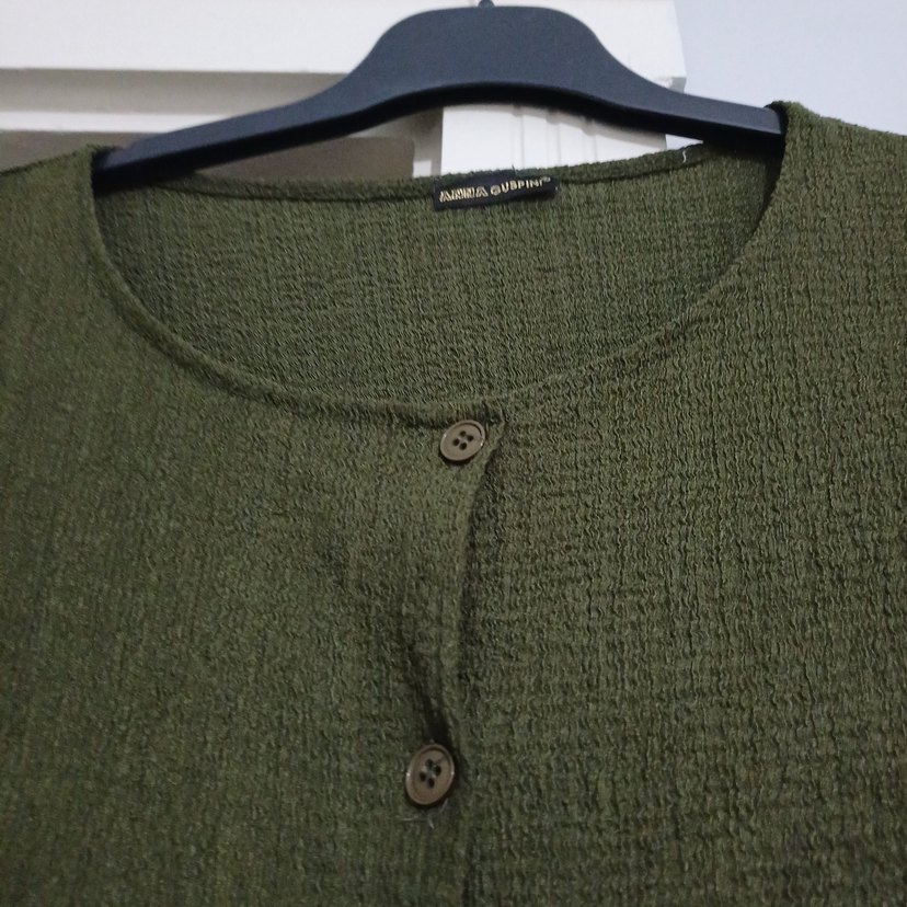 Kadın Haki Uzun  Elbise - Görsel 4