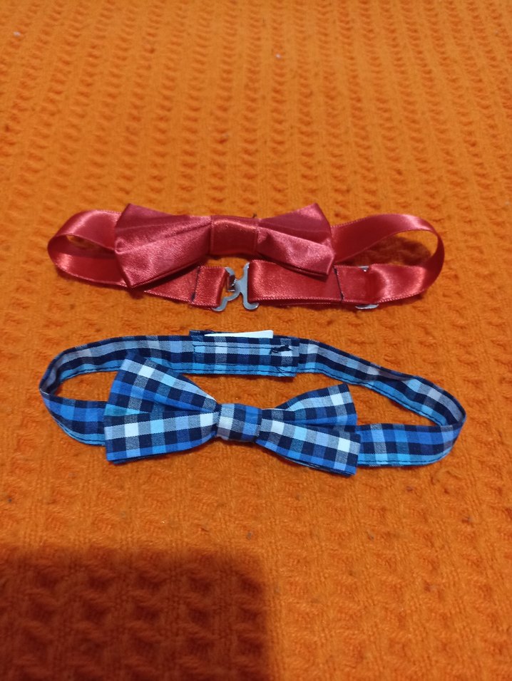 Çocuklar için Renkli Ekose Papyon Seti - Görsel 2