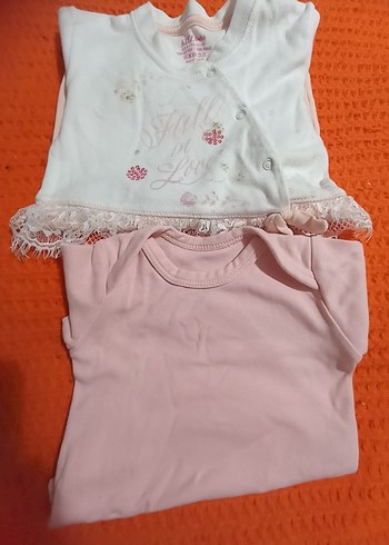 Uzun Kollu Dantelli Bebek Body Seti - Görsel 2