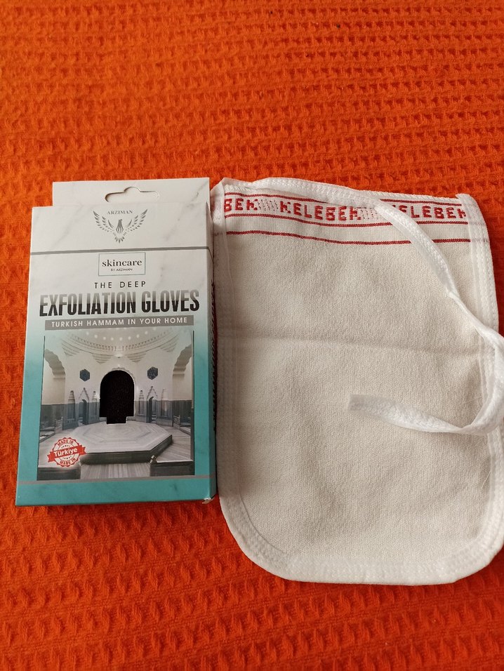 Derin Peeling Eldiveni ve Beyaz kese - Görsel 2