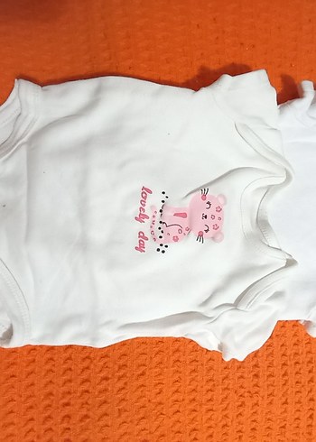 Kız Bebek Baskılı Kısa Kollu Body Seti - Görsel 2