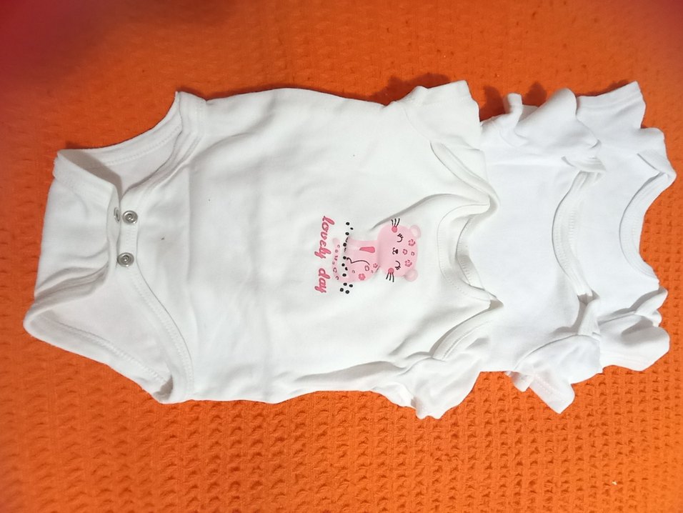 Kız Bebek Baskılı Kısa Kollu Body Seti - Görsel 2