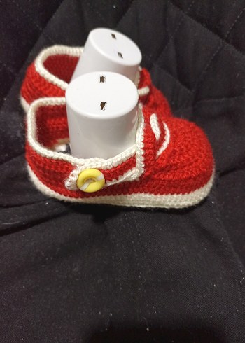 Kız Çocuk Kırmızı Örgü Bot - Görsel 6