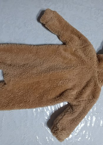 Kahverengi Peluş Bebek Tulumu - Görsel 3