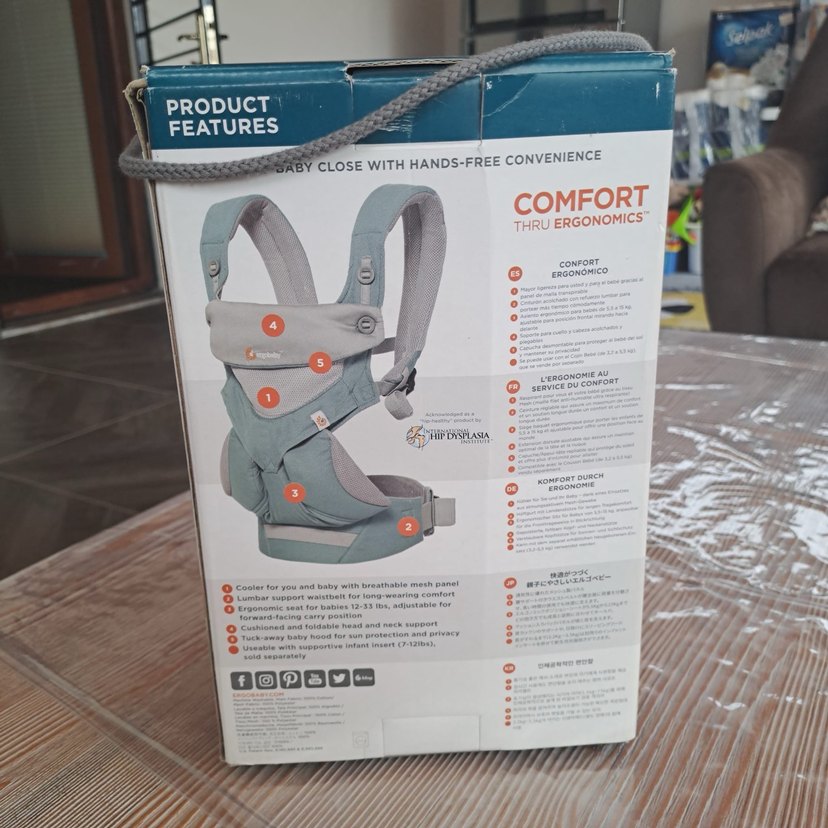 Ergobaby 360 Gri Bebek Taşıyıcı - Görsel 2