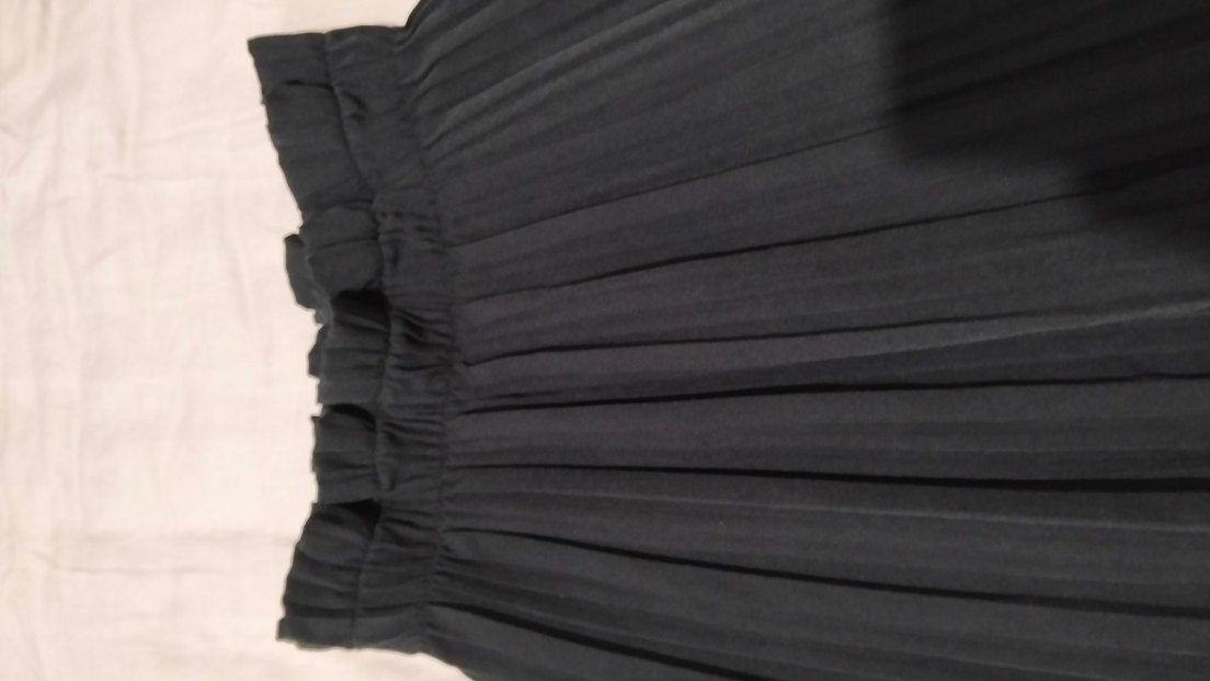 Siyah Piliseli Uzun Gotik Etek - Görsel 2