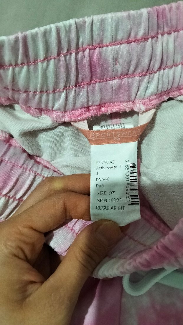 Pembe Tie-Dye Mini Şortlar - Görsel 3