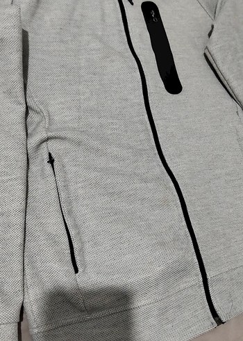 Gri Fermuarlı Erkek Sweatshirt - Görsel 2