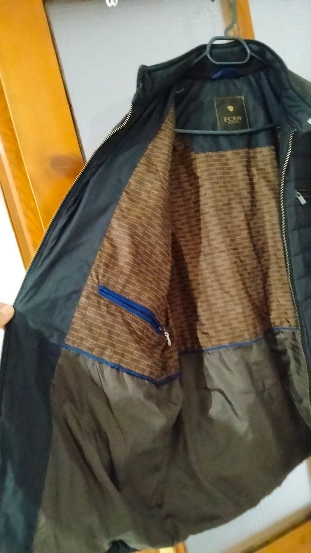 Gri Erkek Kapitone Fermuarlı Ceket - Görsel 4