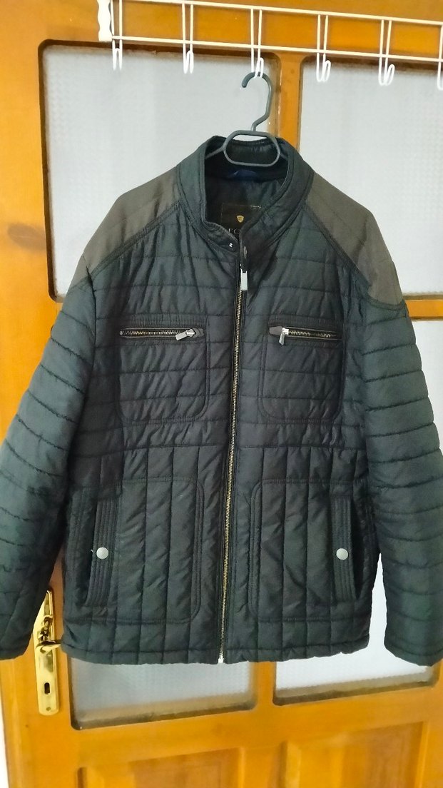 Gri Erkek Kapitone Fermuarlı Ceket - Görsel 3