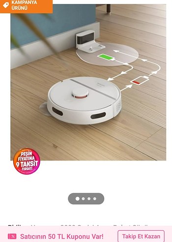 Philips Akıllı Robot Süpürge Beyaz-Gri - Görsel 5