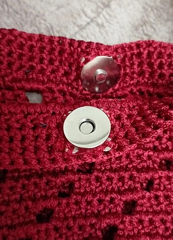 Polyester Makrome Örgü Çanta