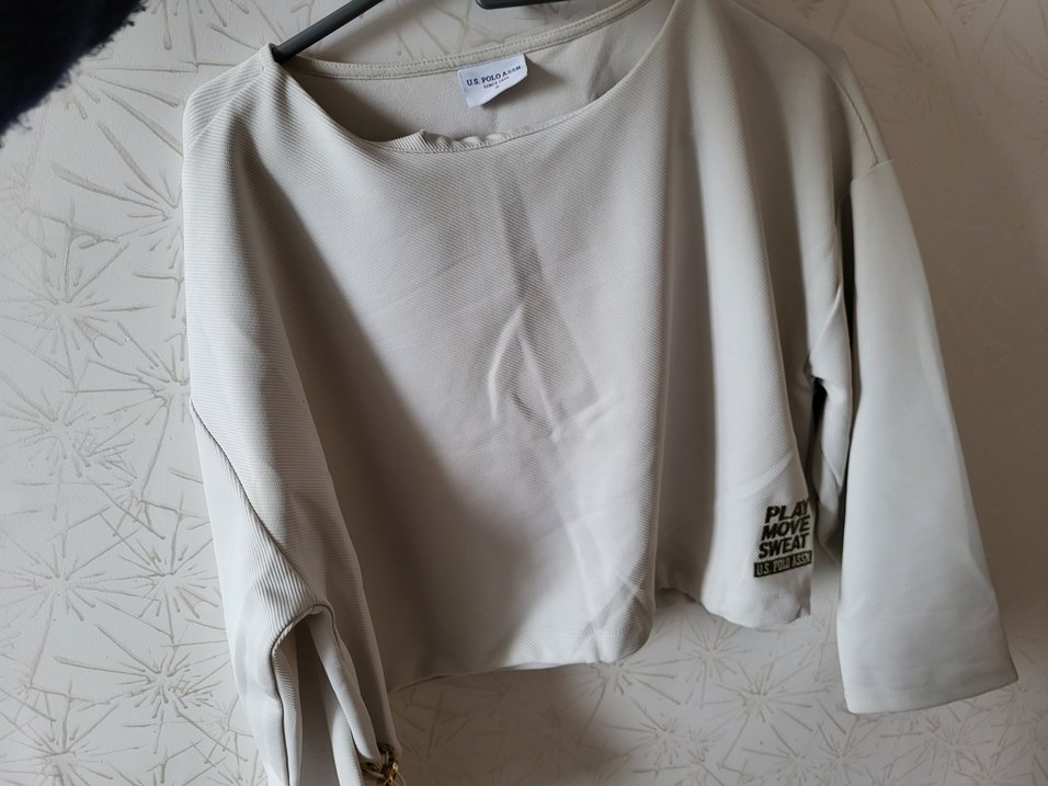 Gri Baskılı Uzun Kollu Kadın Sweatshirt - Görsel 4