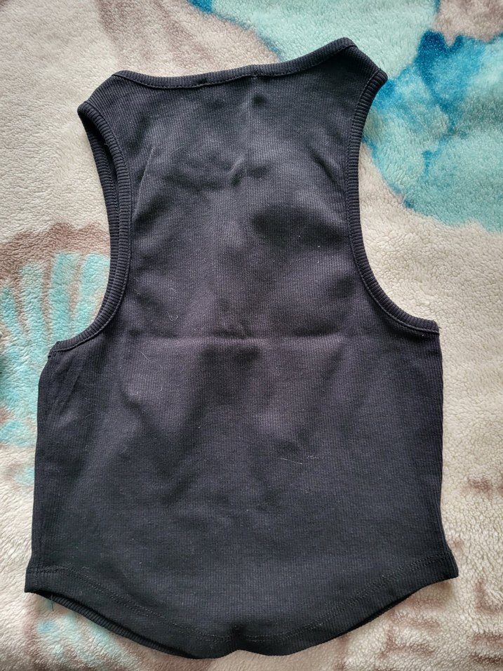 Siyah Baskılı Spor Kadın Atlet - Görsel 2