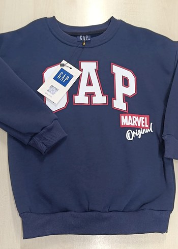 Mavi Marvel Baskılı Sweatshirt