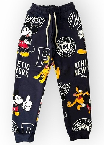 5 Yaş Beden Renkli Baskılı Mickey Sweatshirt ve Eşofman Takımı